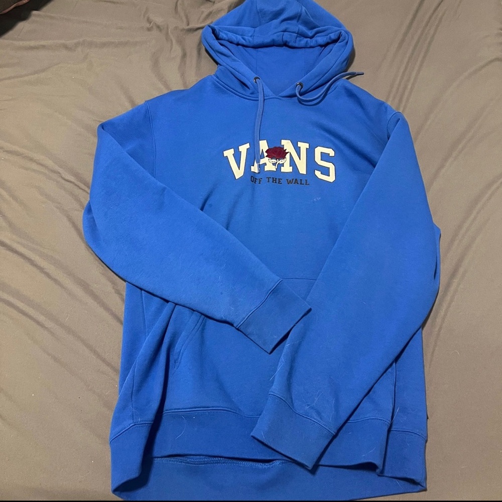 A royal blue sweater of vans